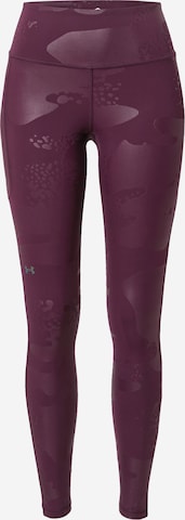 UNDER ARMOUR Workout Pants in Purple: front