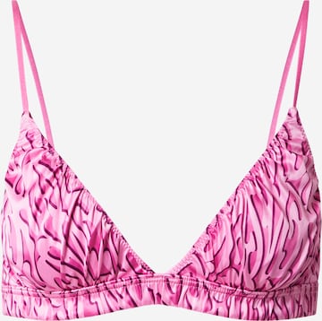 WEEKDAY Triangel BH i pink: forside