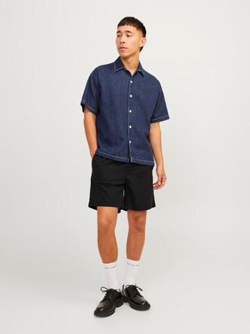 JACK & JONES Loosefit Nadrág 'Aiden' - fekete