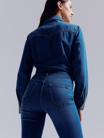 BIG STAR Flared Jeans 'CLARA FLARE' in Blauw