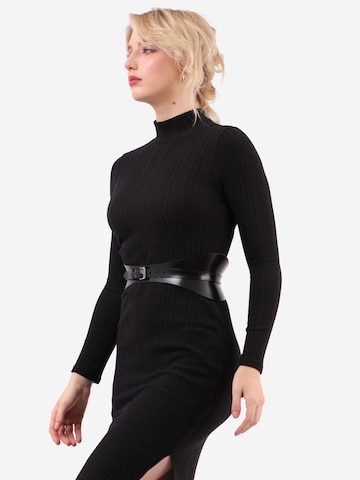 Haute Cuir Belt 'Crescent Corset Belt' in Black