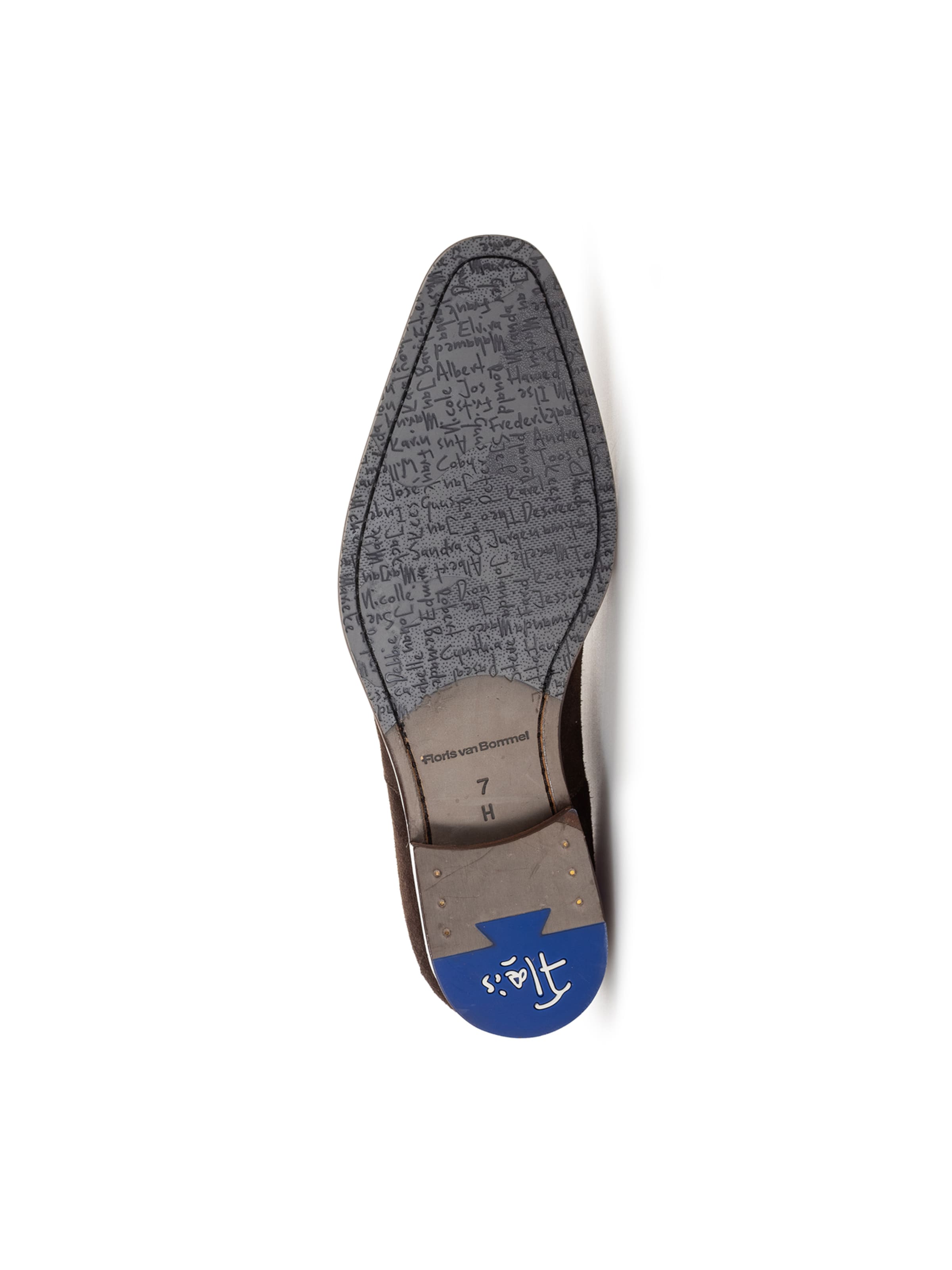 Floris van Bommel Veterschoen 'Dr Stijler 43' in Bruin