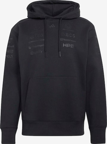 juoda ADIDAS SPORTSWEAR Sportinio tipo megztinis 'Mercedes - AMG Petronas Formula 1 Team Night Driver': priekis
