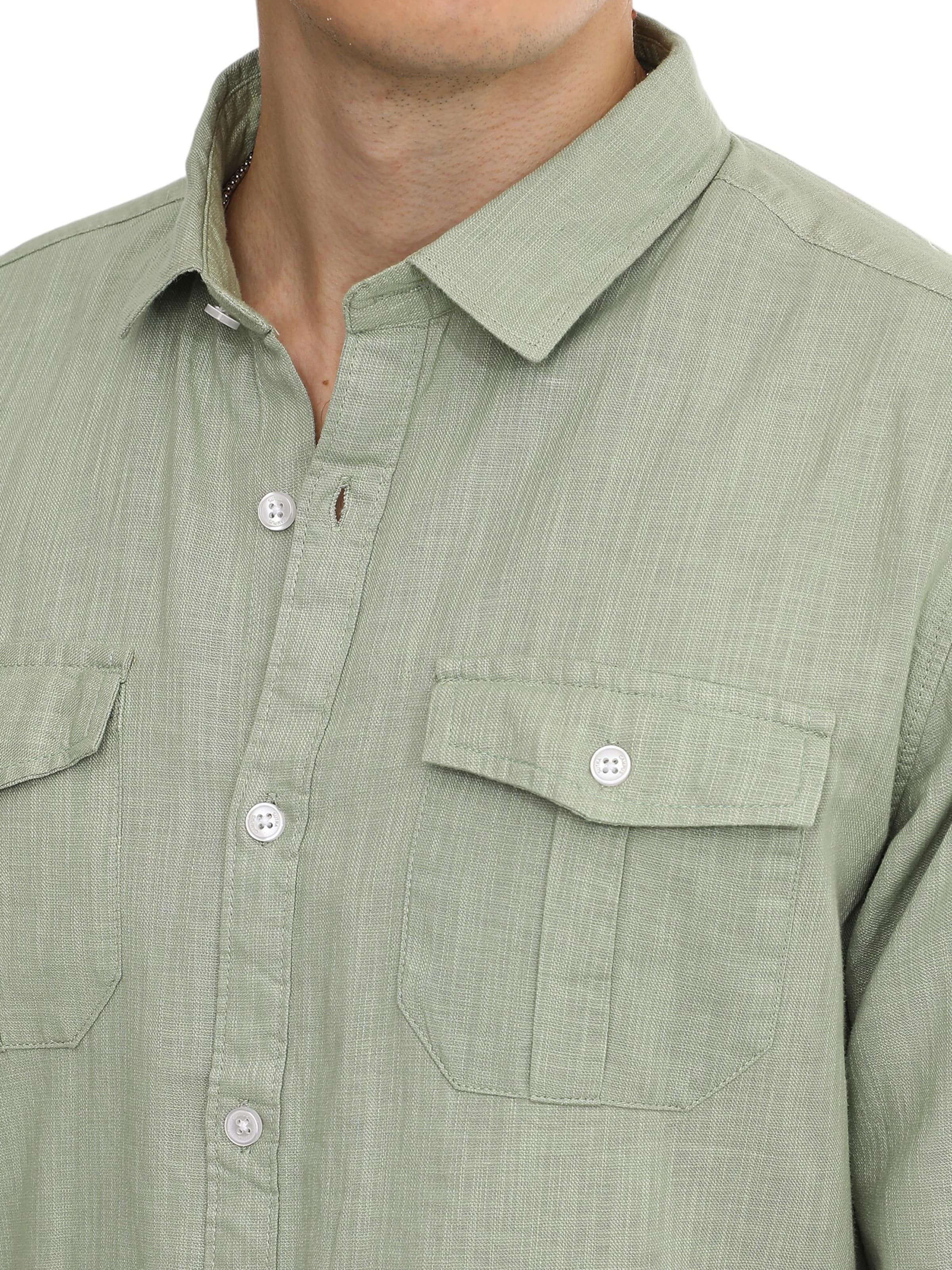 Campus Sutra Regular fit Skjorta 'Tiffani' i grön
