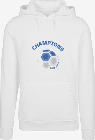 Sweat-shirt 'Argentina Champions' Merchcode en blanc : devant