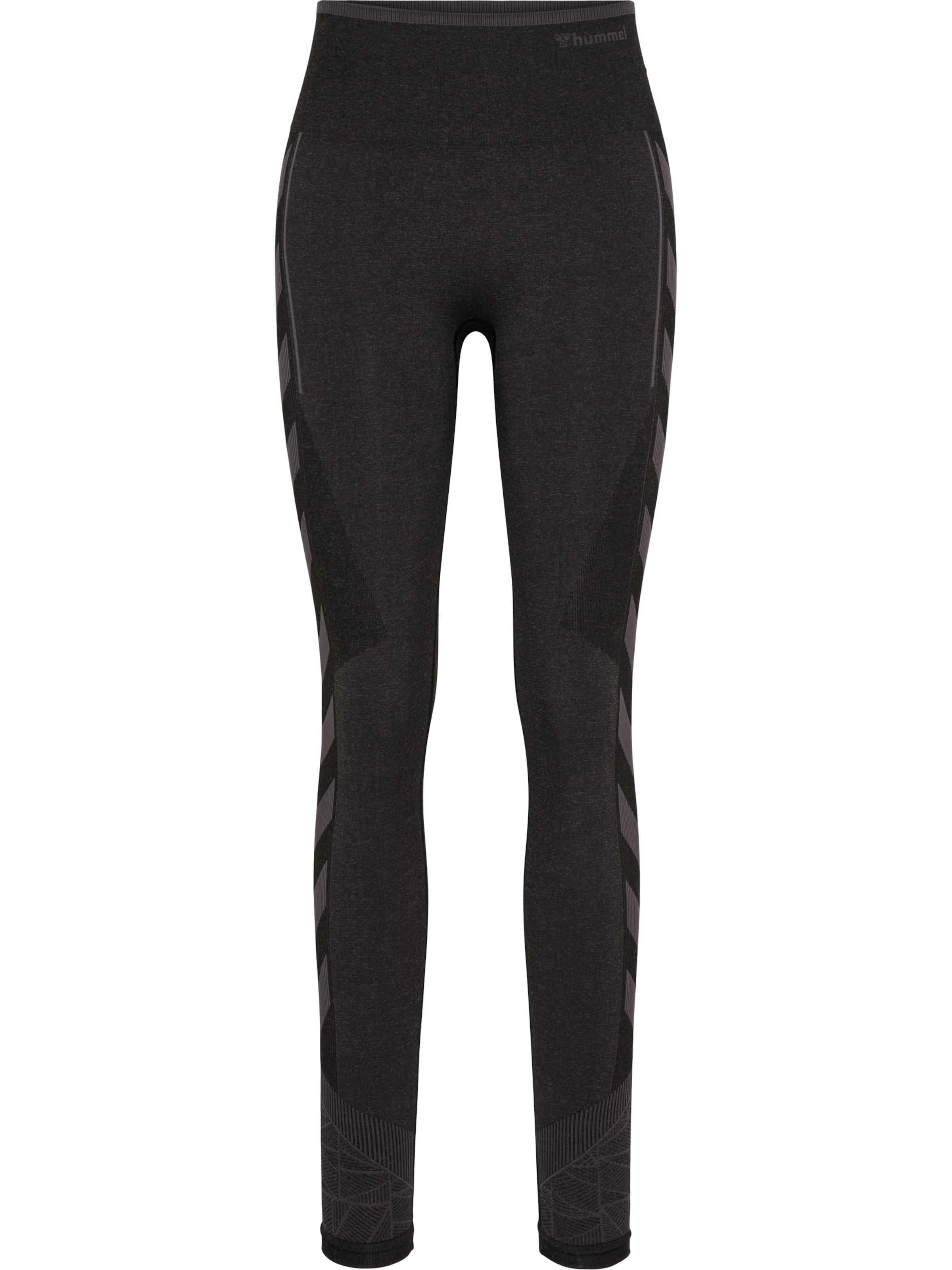 Hummel Skinny Sportbroek in Zwart: voorkant