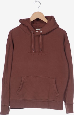 Abercrombie & Fitch Sweatshirt & Zip-Up Hoodie in XS in Brown: front
