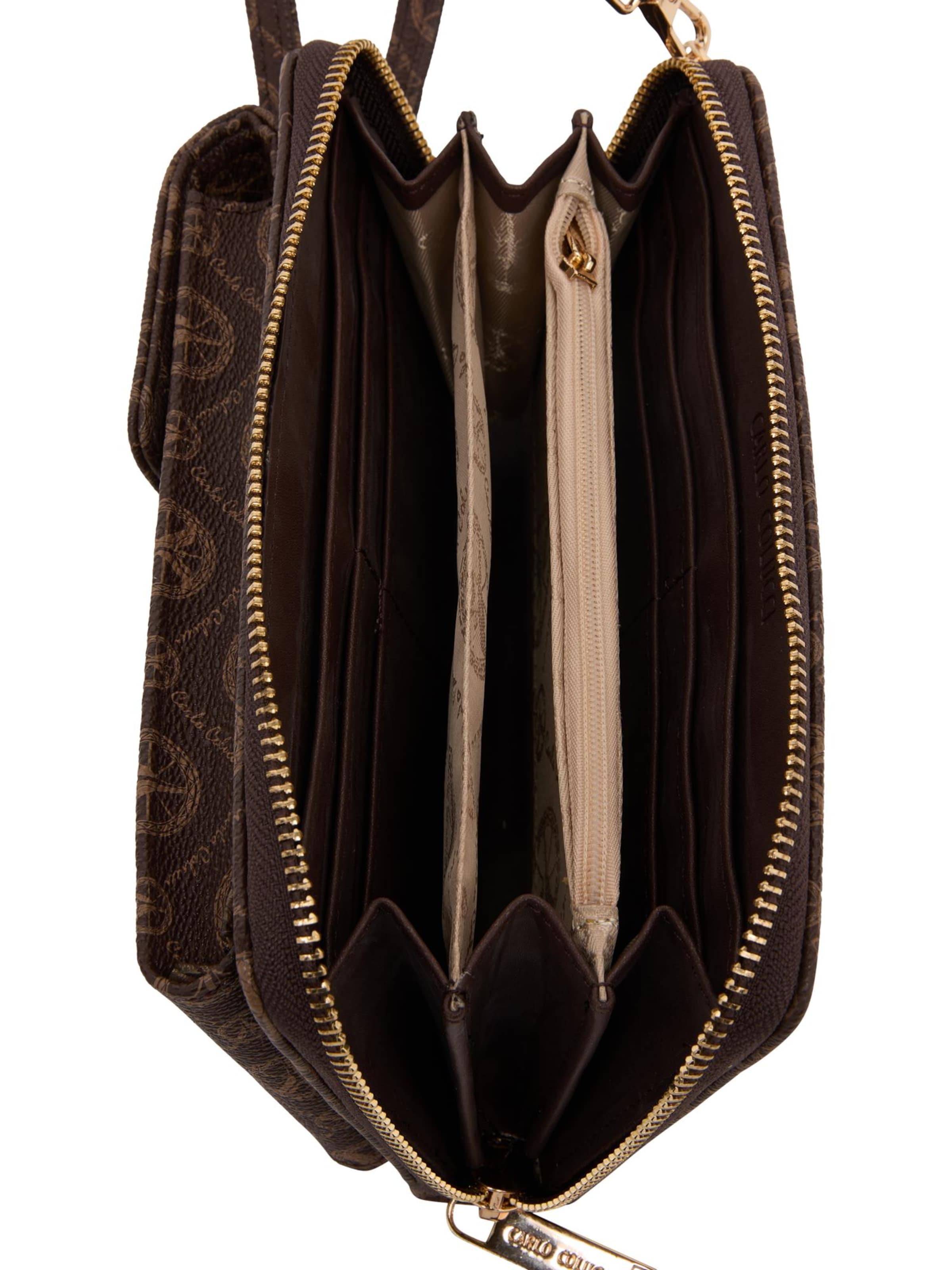 Étui 'DeLaCruz' Carlo Colucci en marron