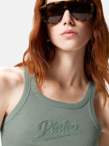 Haut 'PINKO CAIPIROSKA CANOTTA COSTINA RICAMO FILO 3D TOP' PINKO en vert