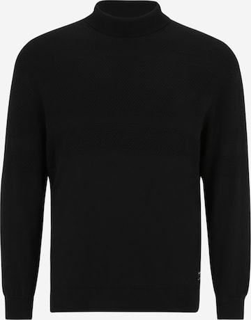 Jack & Jones Plus Sweater 'OCHRIS' in Black: front