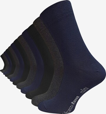 Chaussettes Vincenzo Rosso en bleu : devant