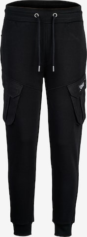 trueprodigy Regular Cargo Pants ' Stan ' in Black: front