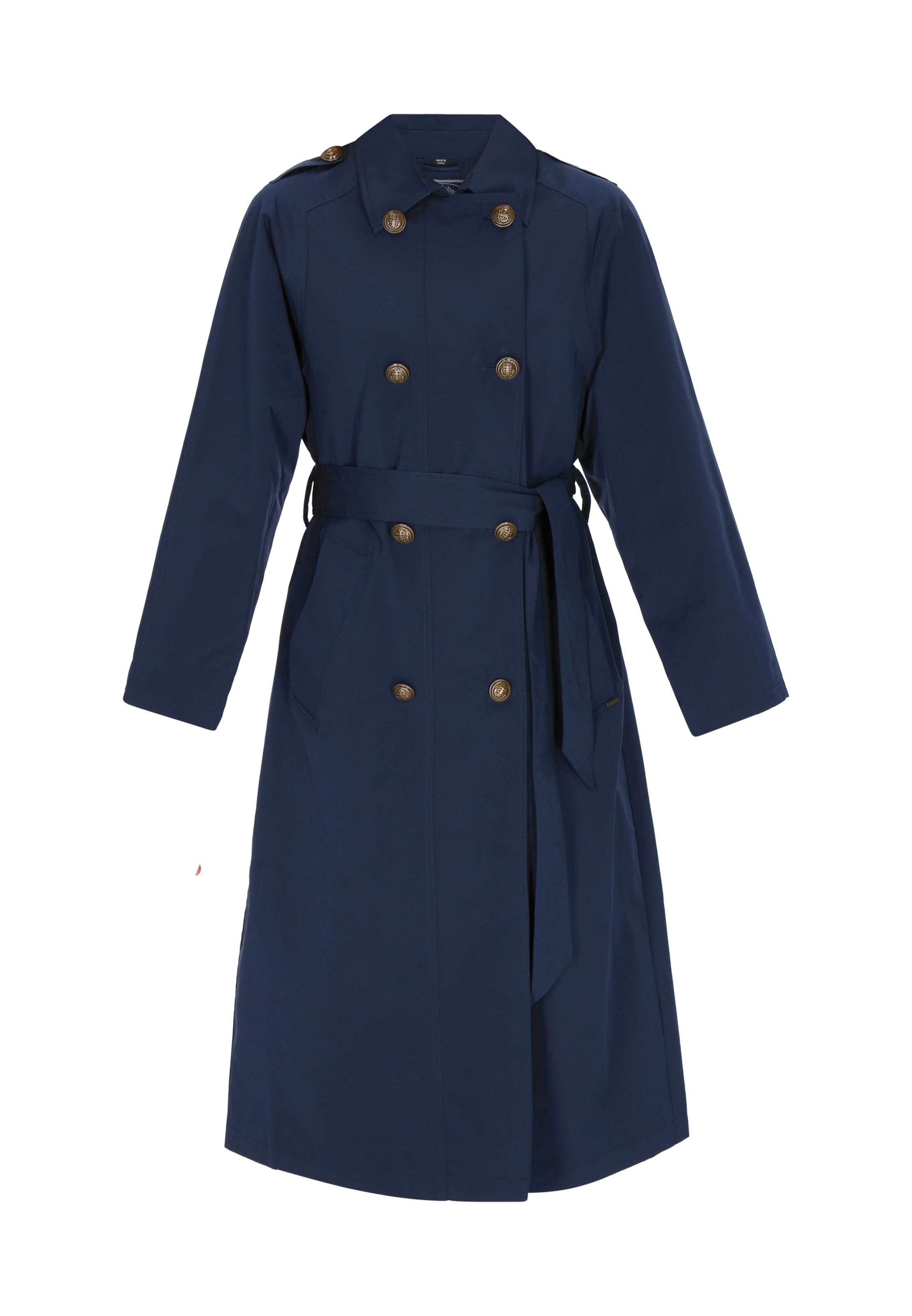 DreiMaster Maritim - Sobretudo meia-estação em azul: frente