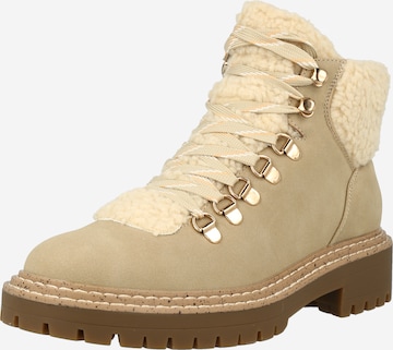 ONLY Lace-Up Ankle Boots 'Beth' in Beige: front