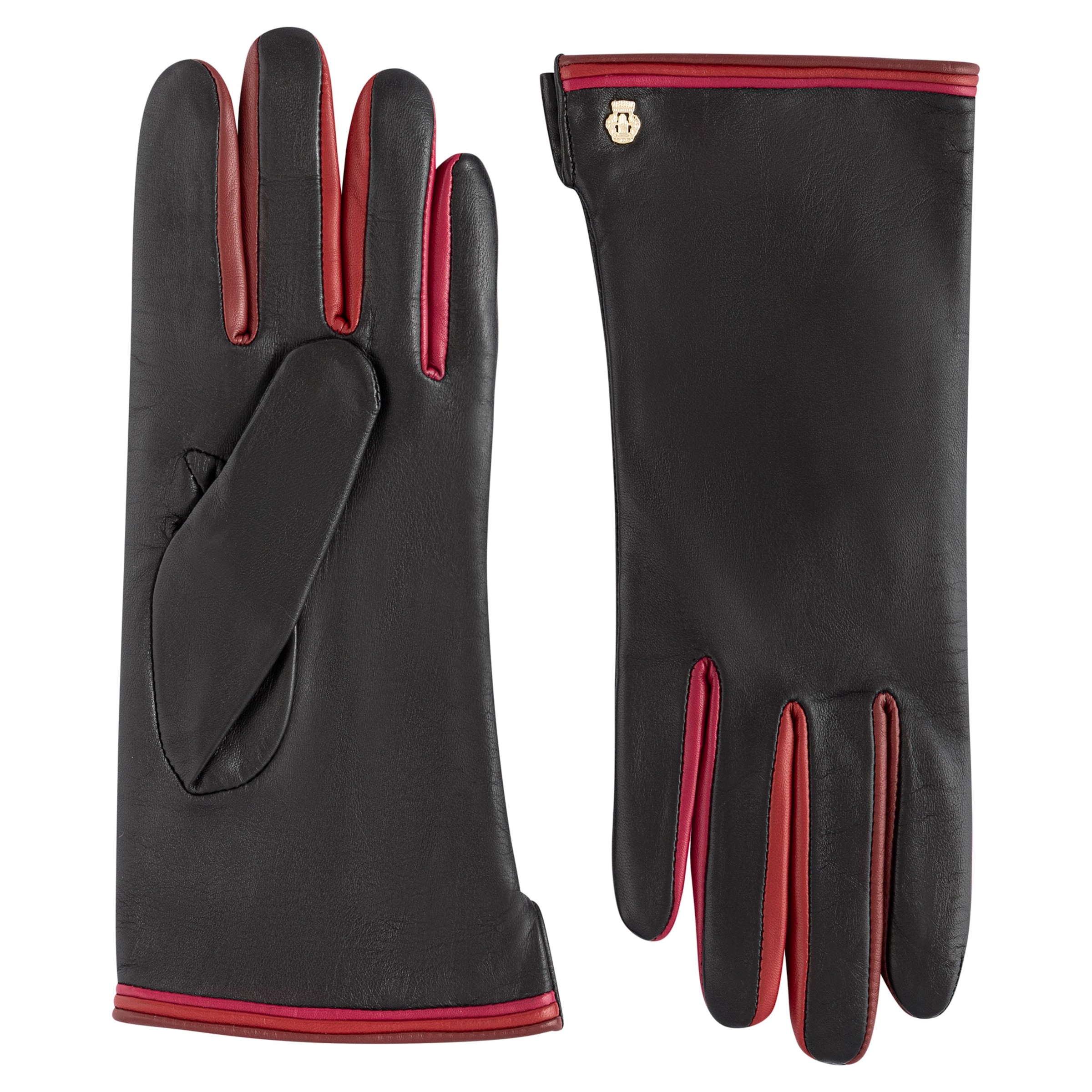 Roeckl Vingerhandschoenen 'BERLIN' in Zwart: voorkant