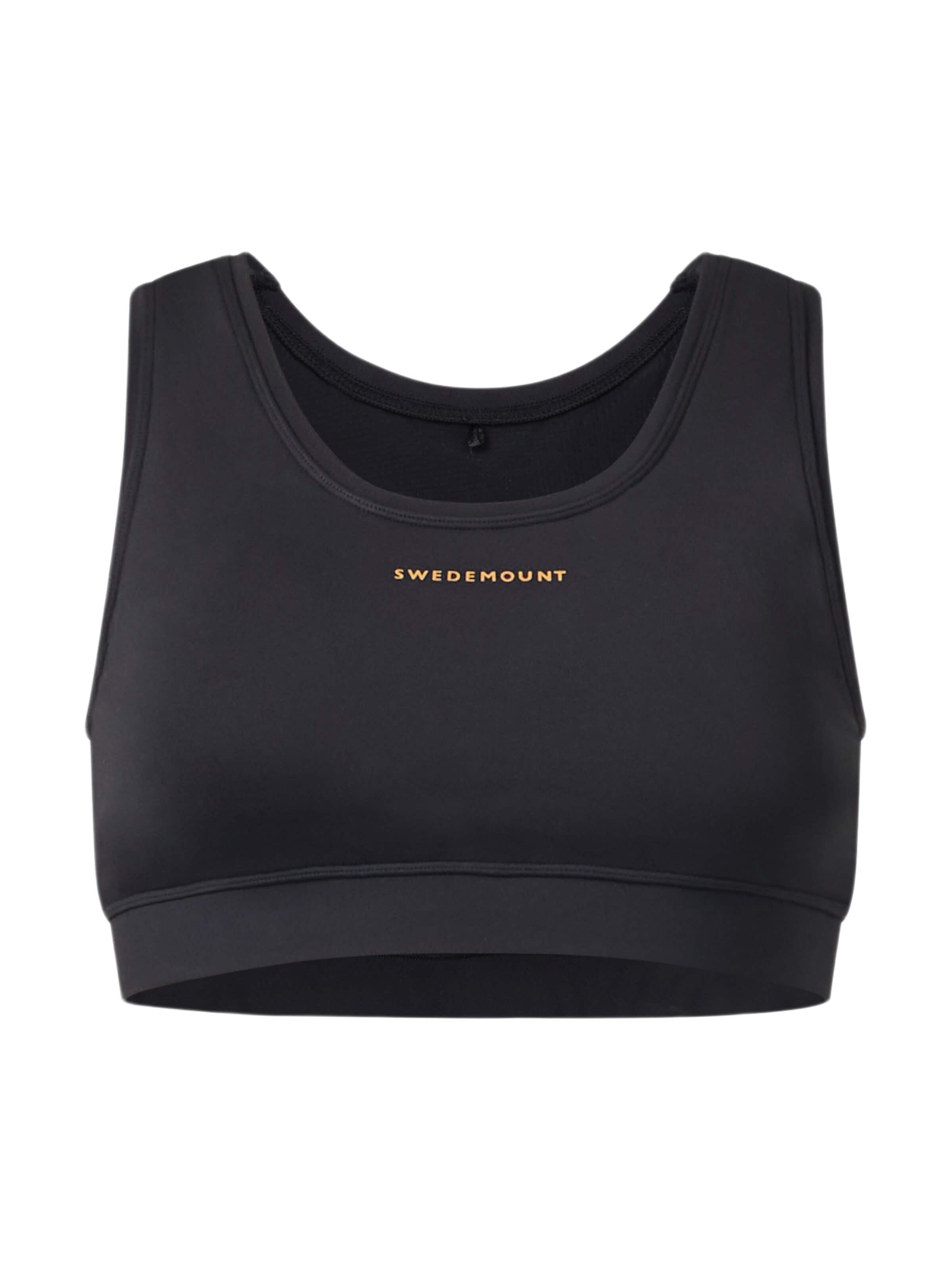 SWEDEMOUNT Sports Bra 'Core' in Black: front