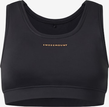 SWEDEMOUNT Sports Bra 'Core' in Black: front