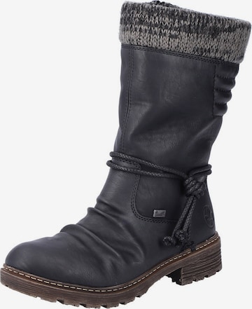 Bottes Rieker en noir : devant