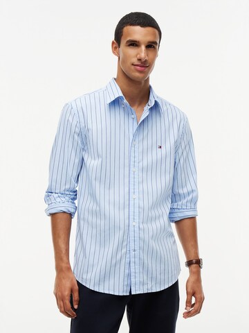 TOMMY HILFIGER Regular Fit Hemd 'Flex' in Blau: Vorderseite
