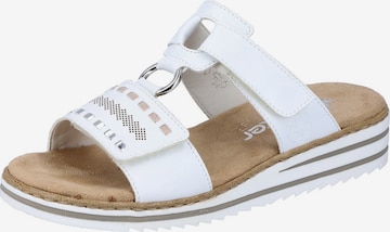 Rieker Mule in White: front