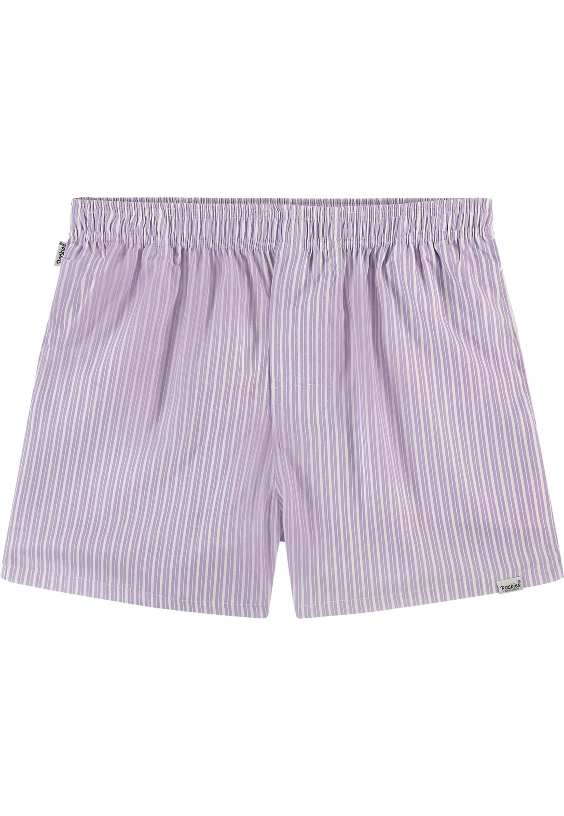 Pockies - Boxers em roxo: frente