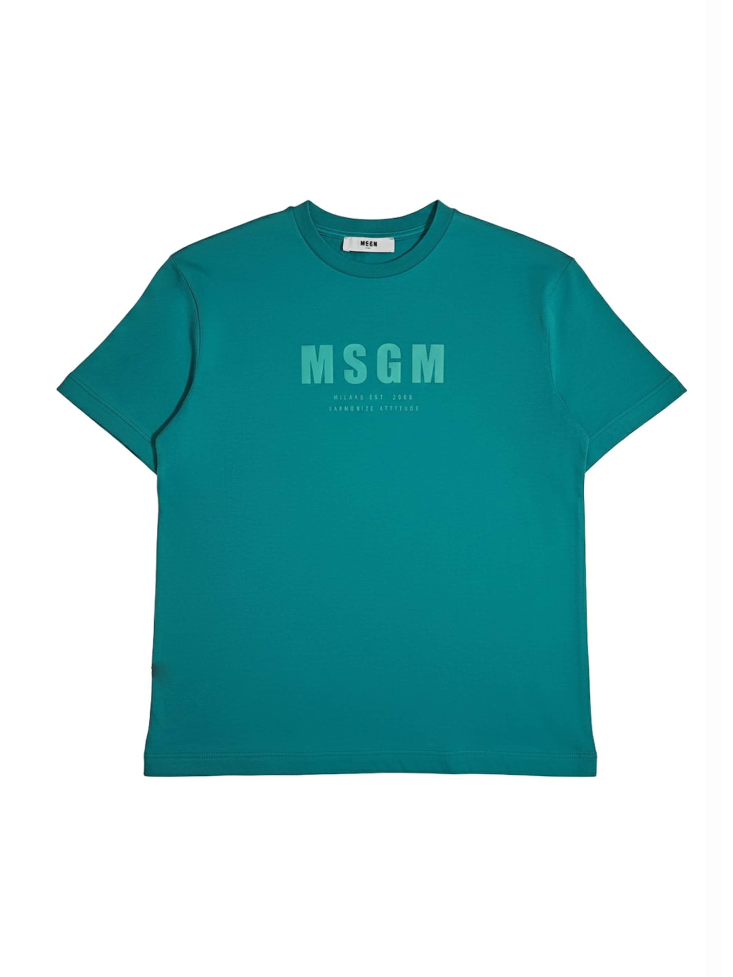 T-Shirt MSGM en bleu : devant