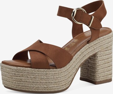 TAMARIS Sandals in Brown: front