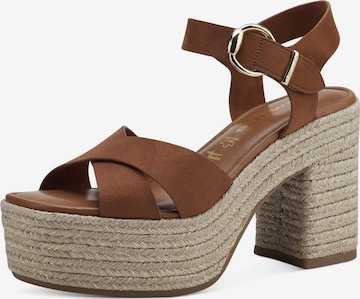 TAMARIS Sandals in Brown: front