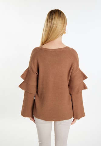 Pull-over 'Pryam' usha WHITE LABEL en marron