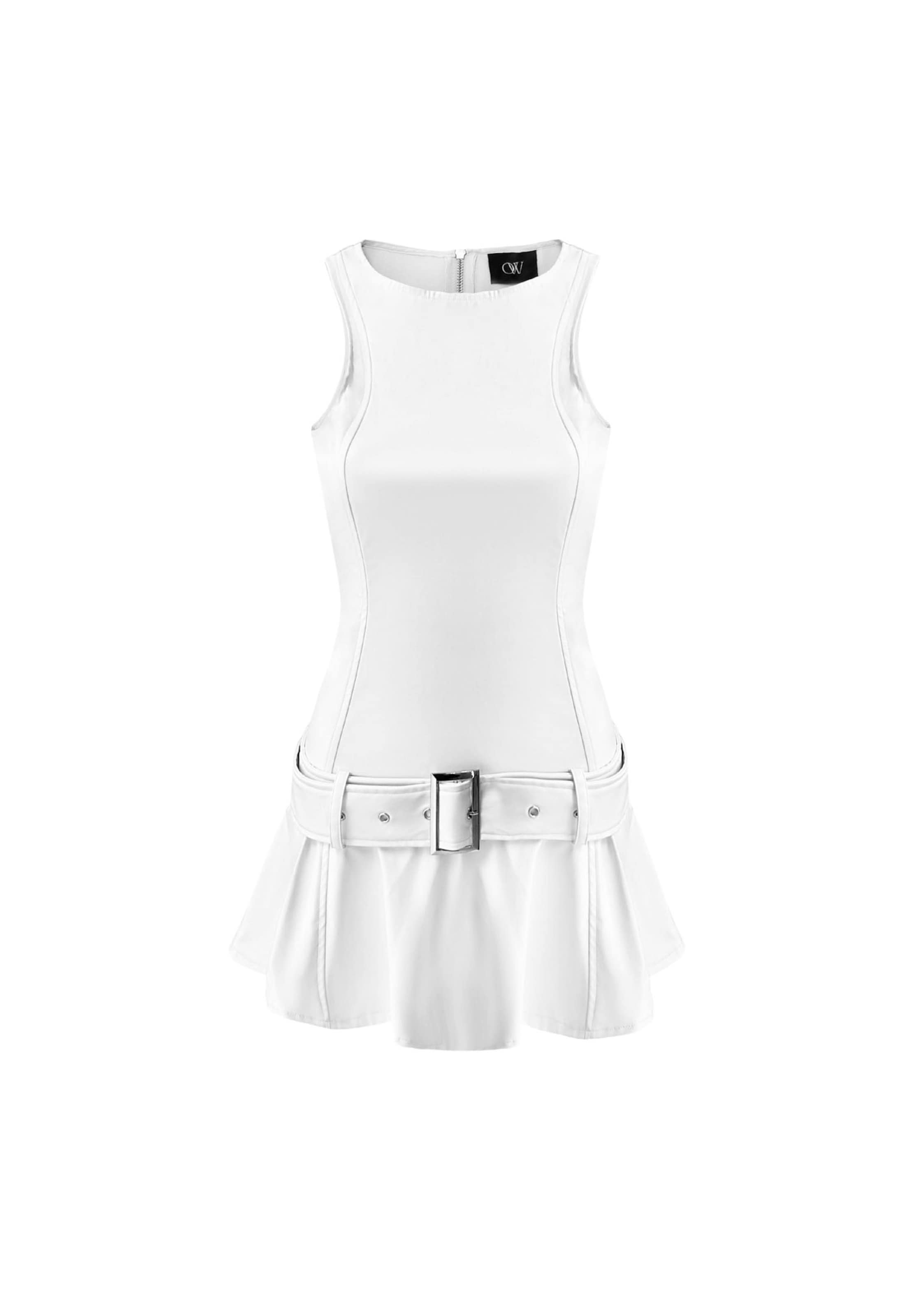 OW Collection Coctailkjole 'Pearl' i hvid, Produktvisning