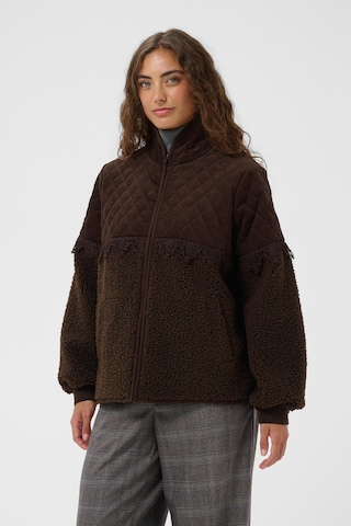 Veste mi-saison CULTURE en marron : devant