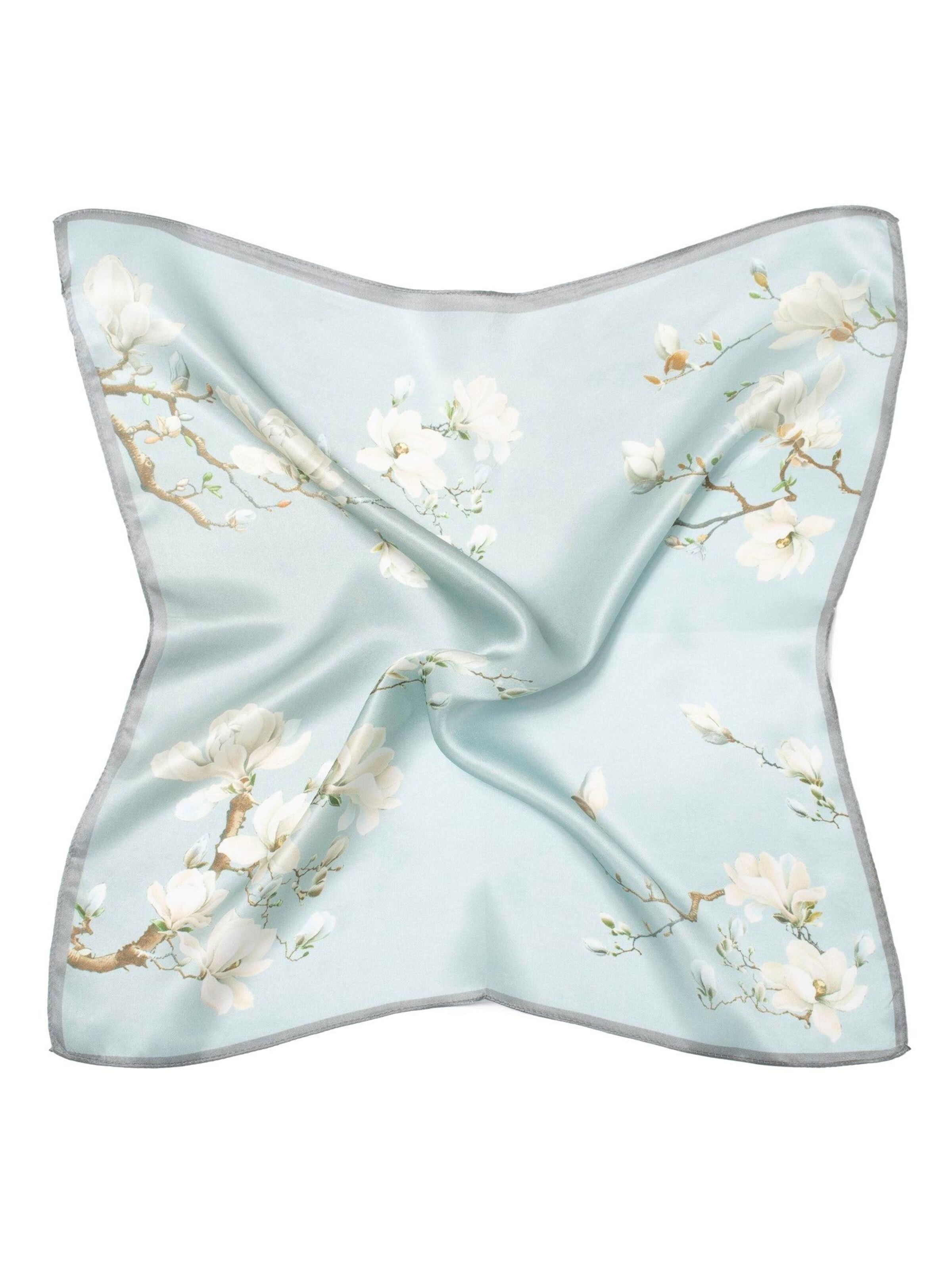 MayTree Scarf 'Magnolie' in Blue: front