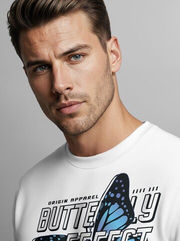 Neverless Sweatshirt 'Butterfly' in White