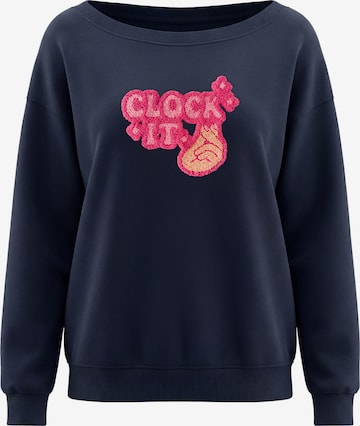 MYMO Sweatshirt in Blauw: voorkant