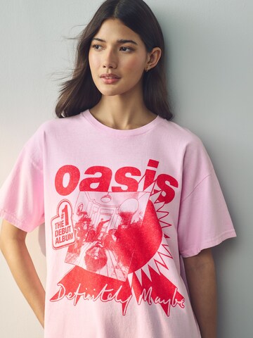 Next Μπλουζάκι 'Oasis Band' σε ροζ