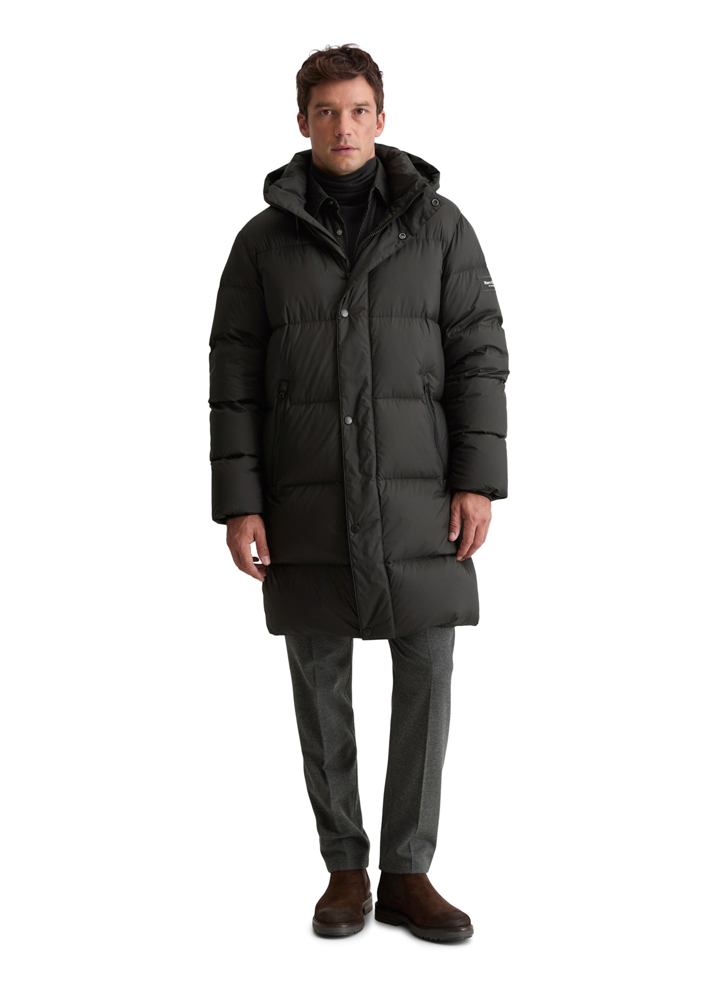 Marc O'Polo Winterjas in Zwart