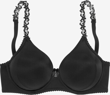 NUANCE T-shirt Bra in Black: front