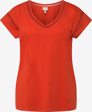 Ulla Popken Shirt  (GOTS) in Orange: predná strana