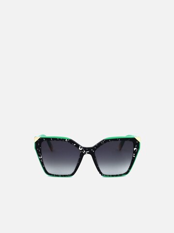 Occhiali da sole 'Furla SFU686V Brown grey havana 54/18/140 Women Sunglasses' di FURLA in nero