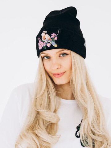 RADADA Hut 'Waxwing Bird'‌‌‌‌‌‌‌ in Schwarz: Vorderseite