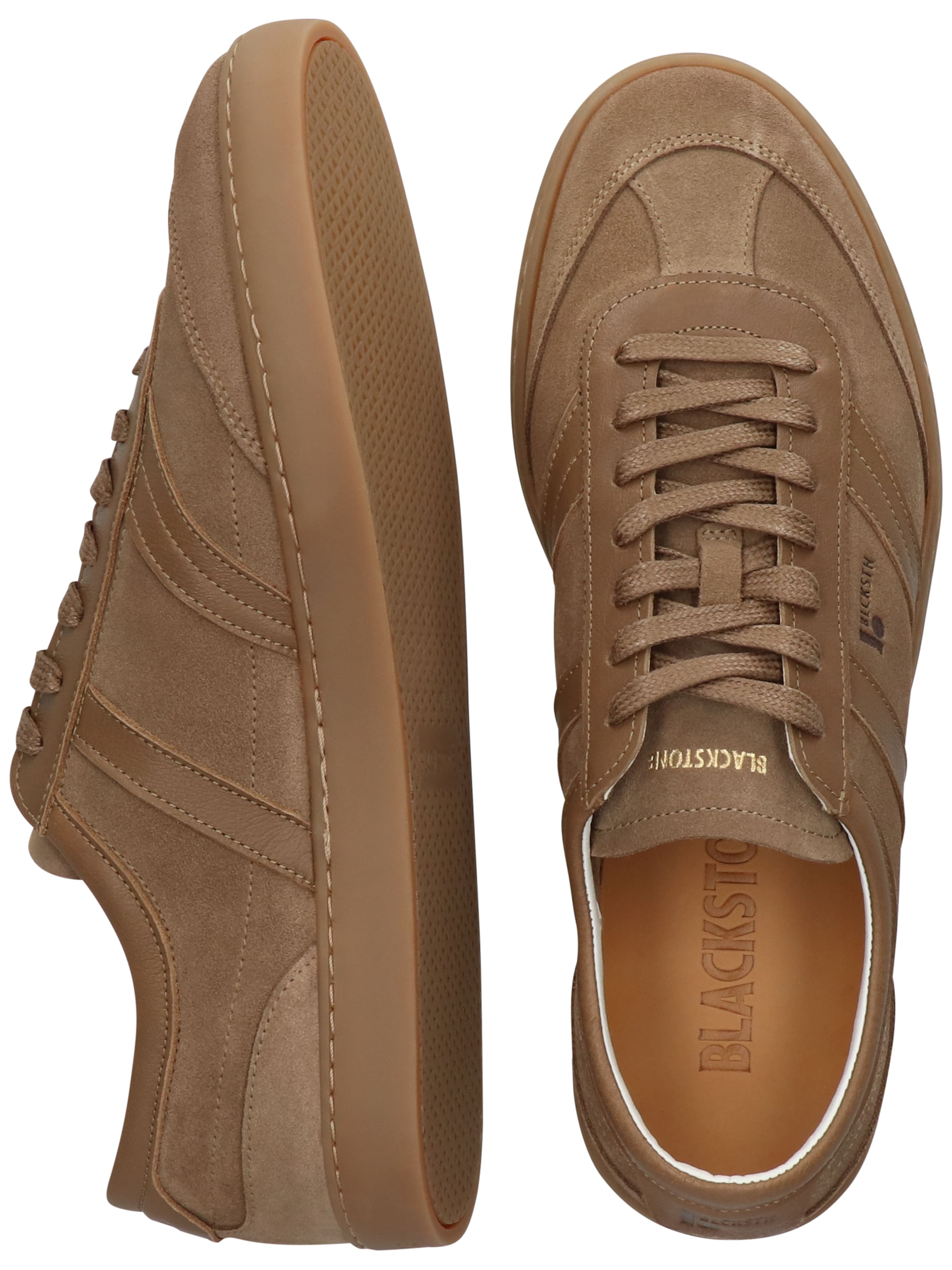 BLACKSTONE Sneakers laag 'Zircon Bailey' in Bruin