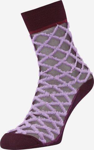 Swedish Stockings Socks in Purple: front