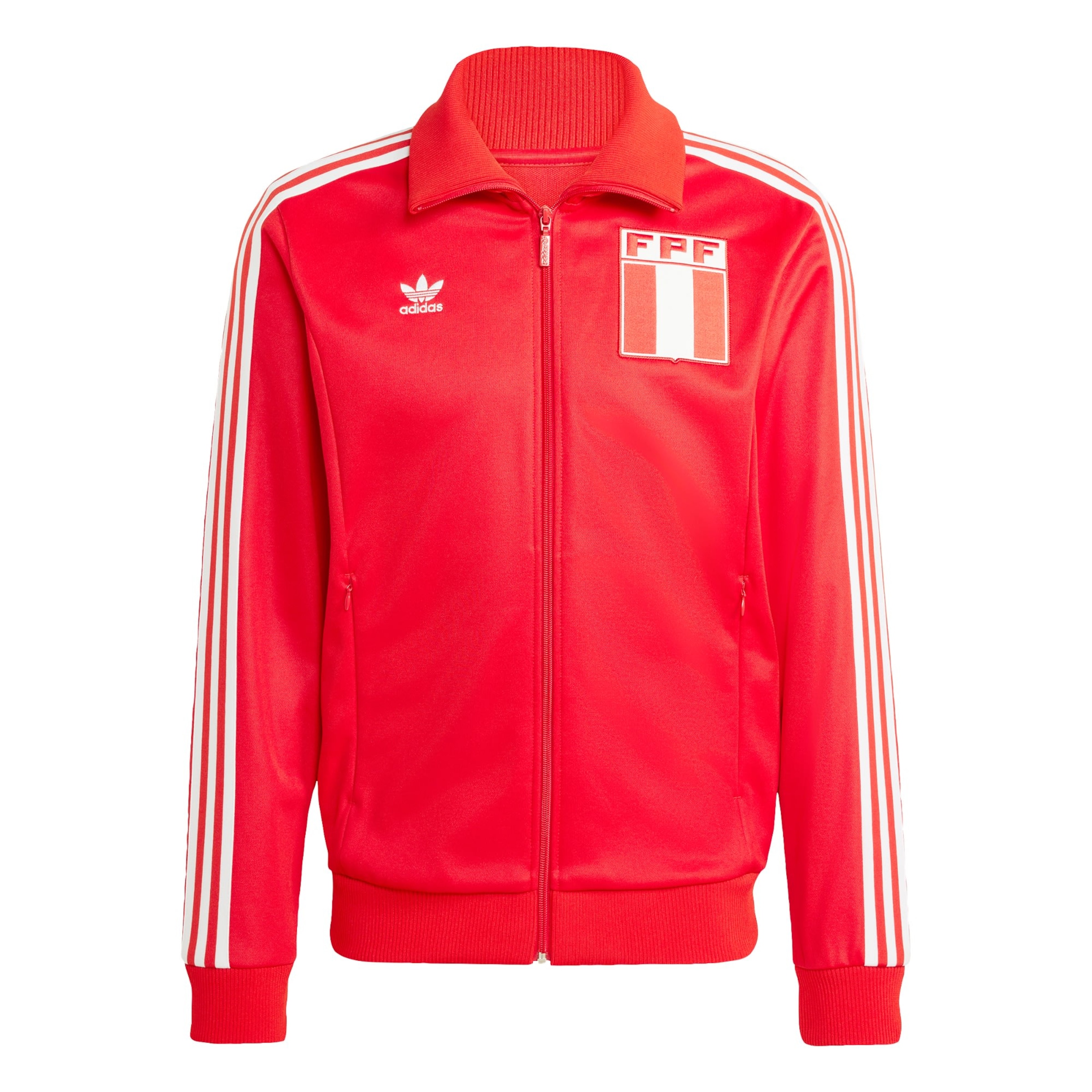 Giacca di felpa sportiva 'Peru' ADIDAS ORIGINALS di colore rosso / rosso chiaro / bianco, Visualizzazione prodotti