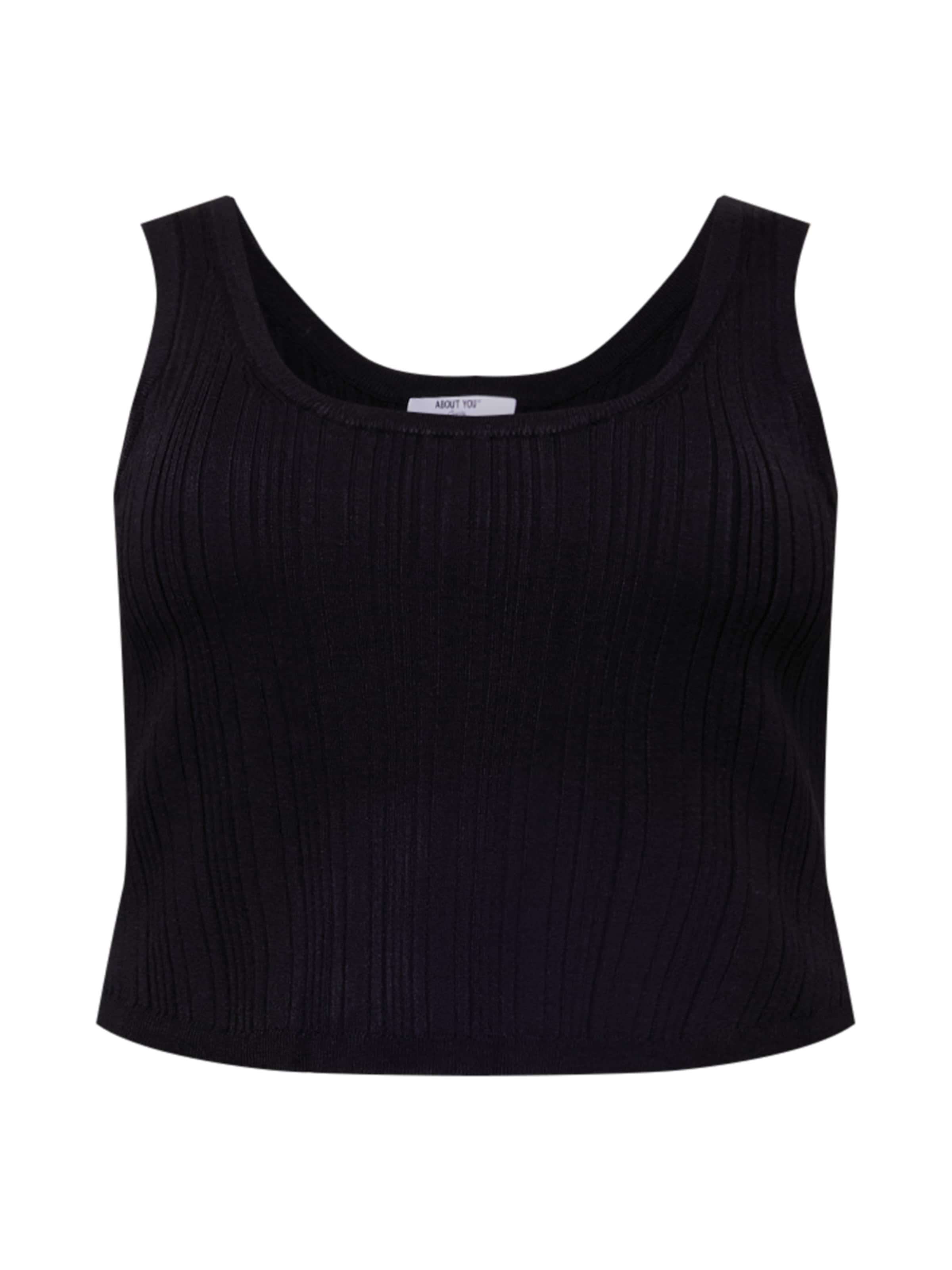 ABOUT YOU Curvy Τοπ 'Lavina' σε μαύρο: μπροστά