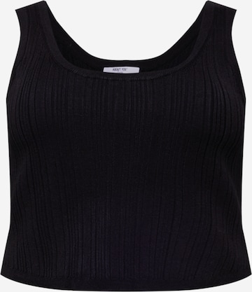 ABOUT YOU Curvy Top 'Lavina' in Black: front