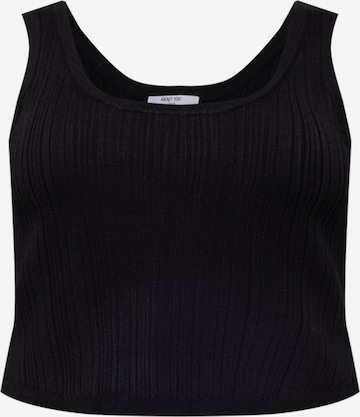 ABOUT YOU Curvy - Top 'Lavina' en negro: frente