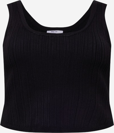 ABOUT YOU Curvy Top 'Lavina' en negro, Vista del producto