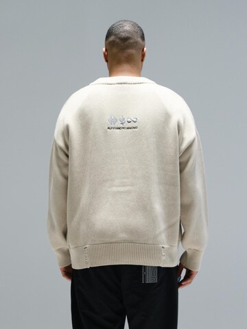 Alessandro Magno Knit Cardigan 'FASHION' in Beige