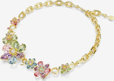 Swarovski Kette in gold / smaragd / flieder / silber, Produktansicht