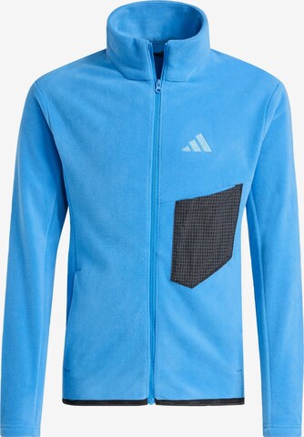 ADIDAS TERREX Athletic fleece jacket 'Kids Multi Full-Zip' in Blue: front